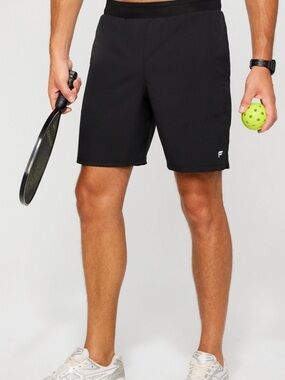 Fabletics Mens The Fundamental Short II Lined 7in No Roll Black Size M
